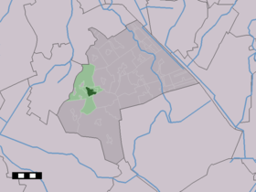 Localisation de Rolde dans la commune de Aa en Hunze