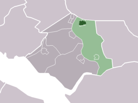 Localisation de Geervliet dans la commune de Bernisse