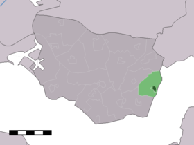 Localisation de Hoedekenskerke dans la commune de Borsele