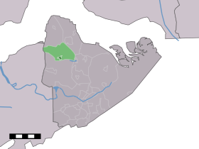 Localisation de Hengstdijk dans la commune de Hulst