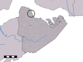 Localisation de Walsoorden dans la commune de Hulst