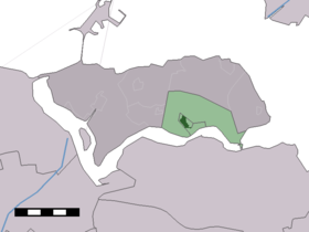 Localisation de Kortgene dans la commune de Noord-Beveland