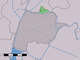 Localisation de Oterleek dans la commune de Schermer