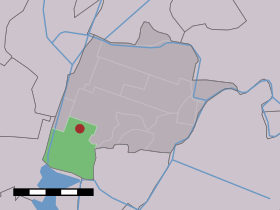 Localisation de Zuidschermer dans la commune de Schermer