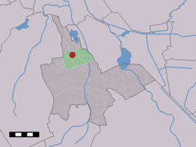 Localisation de Eelde dans la commune de Tynaarlo