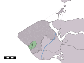 Localisation de Biggekerke dans la commune de Veere