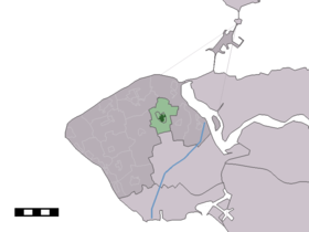 Localisation de Serooskerke dans la commune de Veere