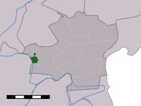 Localisation de Ursem dans la commune de Koggenland et Schermer