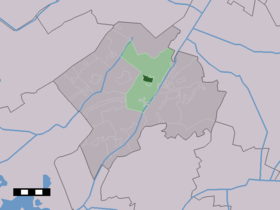 Localisation de Diever dans la commune de Westerveld