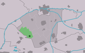 Localisation de Readtsjerk dans la commune de Dantumadiel