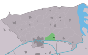 Localisation de Oostrum dans la commune de Dongeradeel