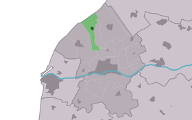 Localisation de Oosterbierum dans la commune de Franekeradeel