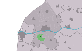 Localisation de Hitzum dans la commune de Franekeradeel