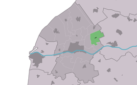 Localisation de Peins dans la commune de Franekeradeel