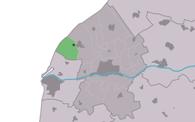 Localisation de Pietersbierum dans la commune de Franekeradeel