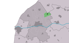 Localisation de Ried dans la commune de Franekeradeel