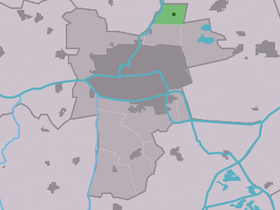 Localisation de Miedum dans la commune de Leeuwarden