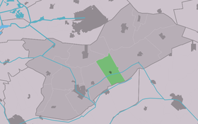 Localisation de Hemrik dans la commune de Opsterland