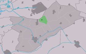 Localisation de Olterterp dans la commune de Opsterland
