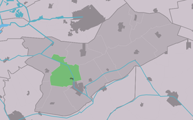 Localisation de Terwispel dans la commune de Opsterland