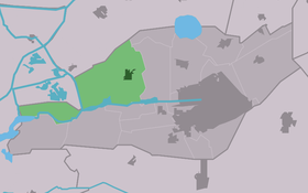 Localisation de Oudega dans la commune de Smallingerland
