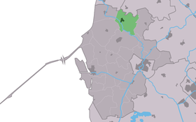 Localisation de Arum dans la commune de Súdwest Fryslân