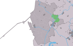 Localisation de Burgwerd dans la commune de Súdwest Fryslân