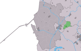 Localisation de Hartwerd dans la commune de Súdwest Fryslân