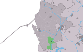 Localisation de Parrega dans la commune de Súdwest Fryslân