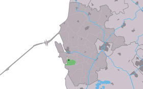Localisation de Piaam dans la commune de Súdwest Fryslân