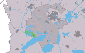 Localisation de Gaastmeer dans la commune de Súdwest Fryslân