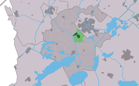 Localisation de IJlst dans la commune de Súdwest Fryslân