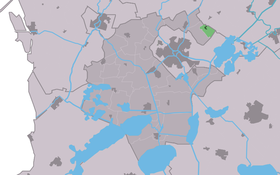 Localisation de Gauw dans la commune de Súdwest Fryslân