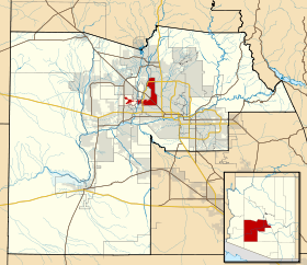 Maricopa County Incorporated and Planning areas Glendale highlighted.svg