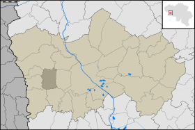 Localisation de Marquain au sein de Tournai