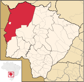Localisation de Corumbá sur une carte