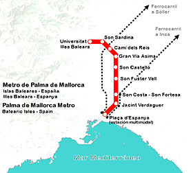 Image illustrative de l'article Métro de Palma de Majorque