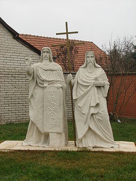 Statue des Saints Cyrille et Méthode