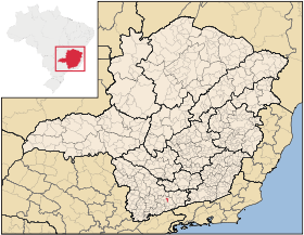 Localisation de Caxambu sur une carte