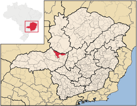 Localisation de Patos de Minas sur une carte