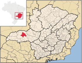 Localisation de Uberlândia sur une carte