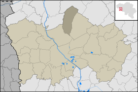 Localisation de Mont-Saint-Aubert au sein de Tournai
