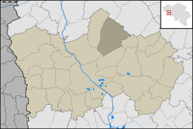 Localisation de Mourcourt au sein de Tournai