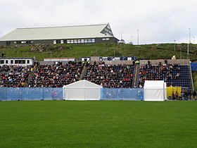 Nabb, One of the Sports Halls in Tórshavn and Tórsvøllur, the National Football Stadium of the Faroe Islands.JPG