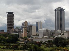 Vue du centre administratif de Nairobi