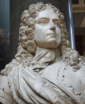 Buste du comte de Verteillac dans la galerie des batailles du château de Versailles