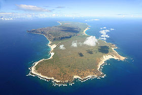 Vue aérienne de Niihau.