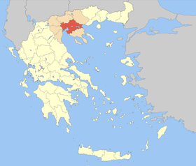 Carte du Nome de Thessalonique