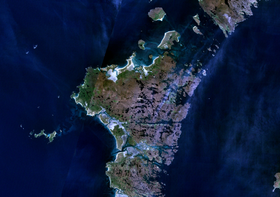 Image satellite de North Uist.