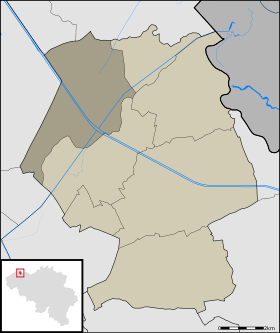 Localisation d'Oostkerke au sein de Damme